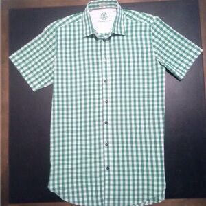 Christian Lacroix Checkered Green and White Shirt